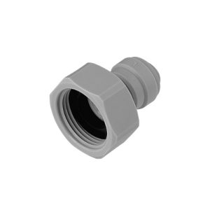 Female Threaded Adaptor - Grey 3/8in Product Outlet with 1/2in BSP Thread