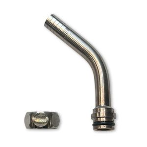 1/2in Coupler Bend - Stainless Steel 1/2in Tube Outlet with 1/2in BSP Thread